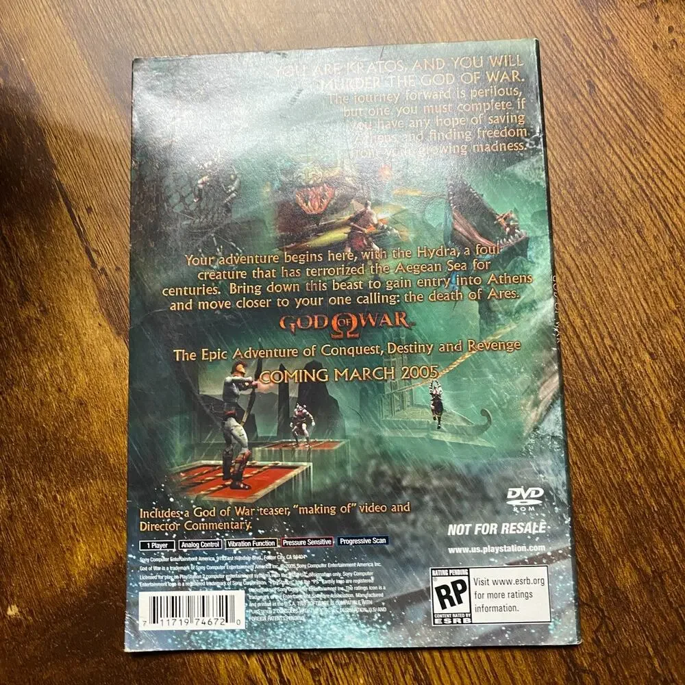 God of War: The Hydra Battle (Demo Edition) (Sony PlayStation 2, 2005)